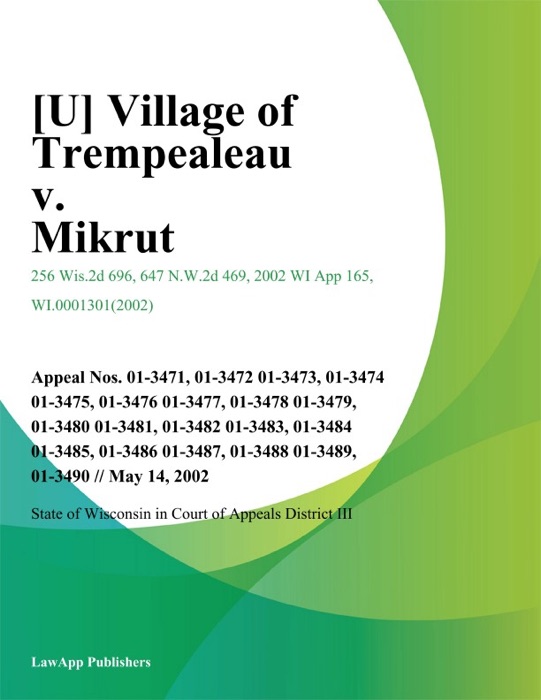 Village of Trempealeau v. Mikrut