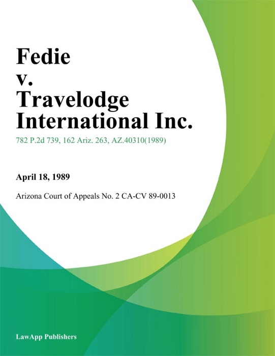 Fedie v. Travelodge International Inc.