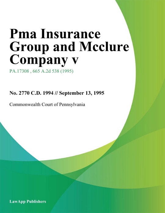 Pma Insurance Group and Mcclure Company V.