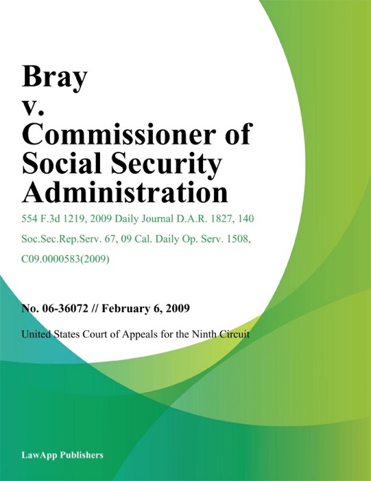 Bray V. Commissioner Of Social Security Administration