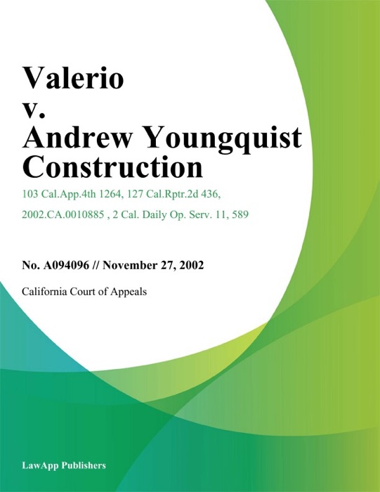 Valerio V. Andrew Youngquist Construction