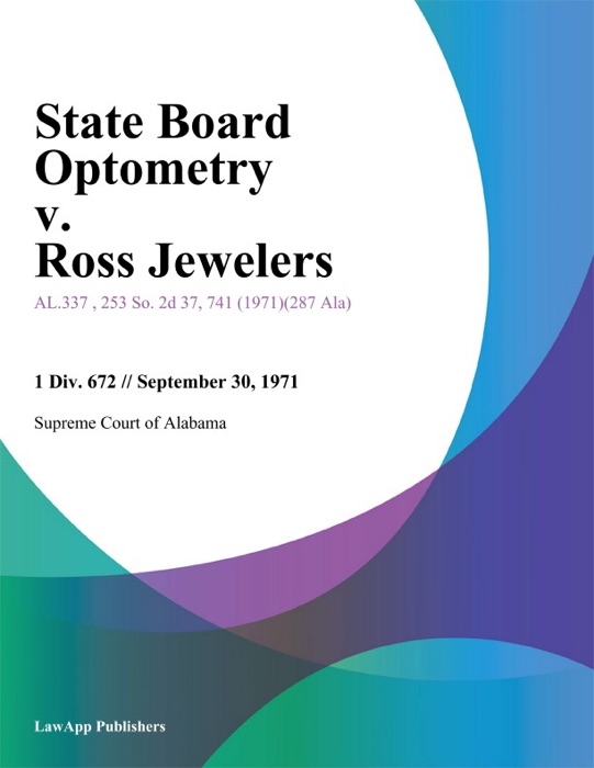 State Board Optometry v. Ross Jewelers