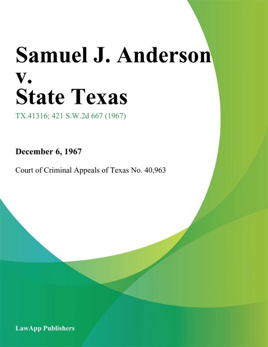 Samuel J. and erson v. State Texas
