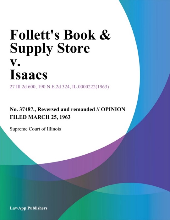 Follett's Book & Supply Store v. Isaacs