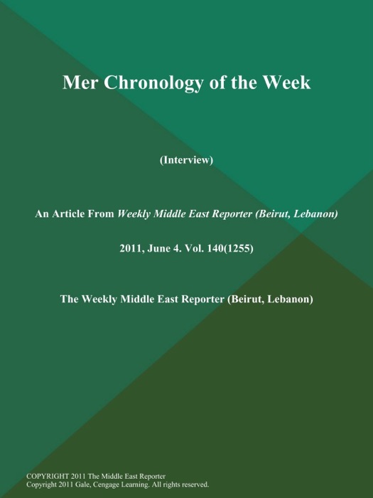 Mer Chronology of the Week (Interview)