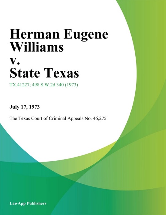 Herman Eugene Williams v. State Texas