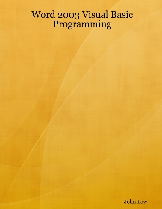 Word 2003 Visual Basic Programming