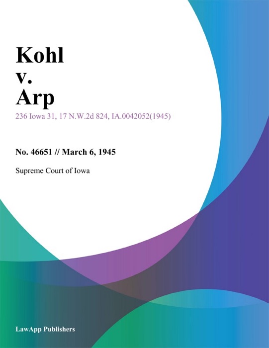 Kohl v. Arp