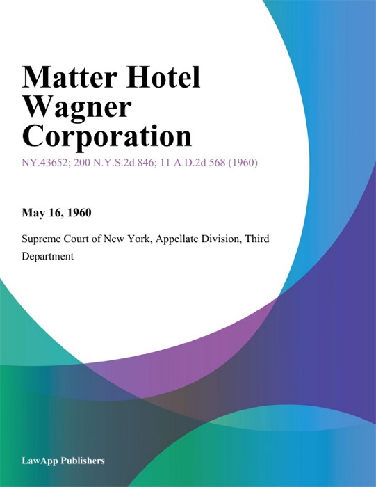 Matter Hotel Wagner Corporation