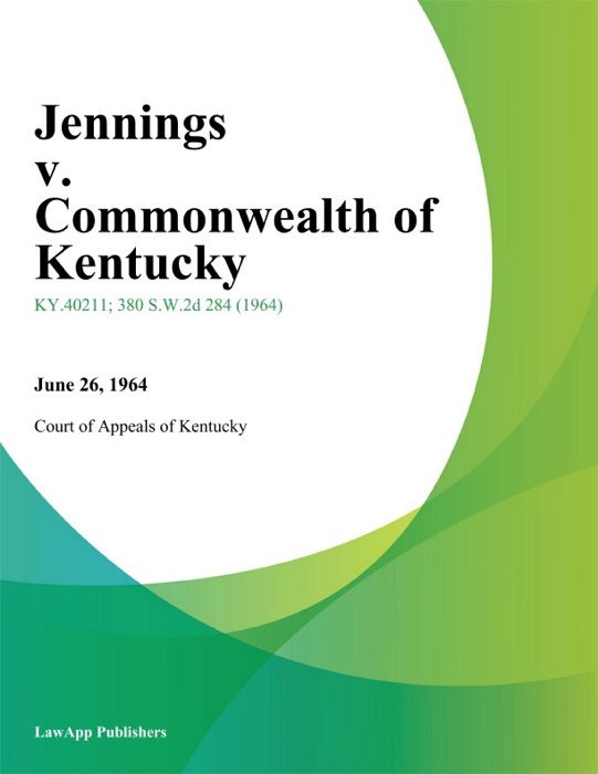 Jennings v. Commonwealth of Kentucky