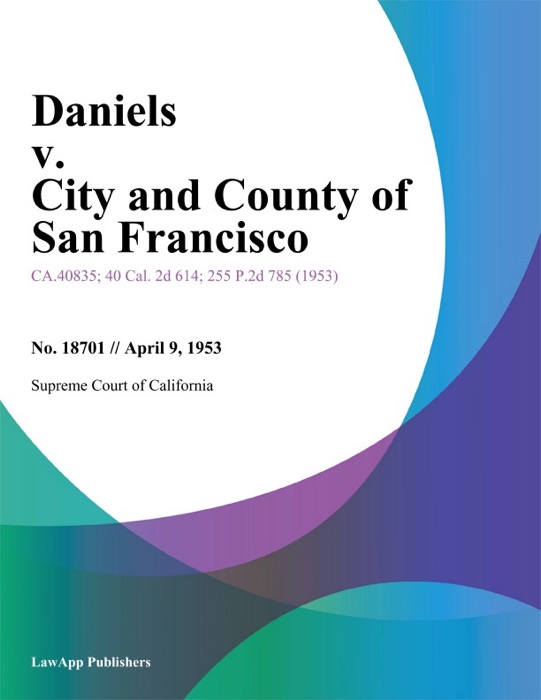 Daniels V. City And County Of San Francisco