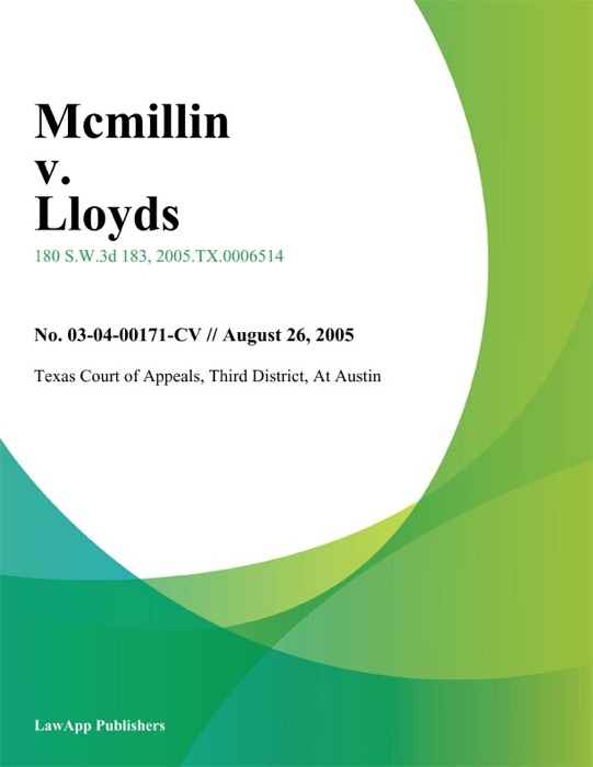 Mcmillin V. Lloyds