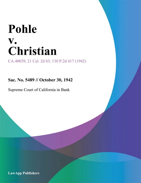 Pohle V. Christian