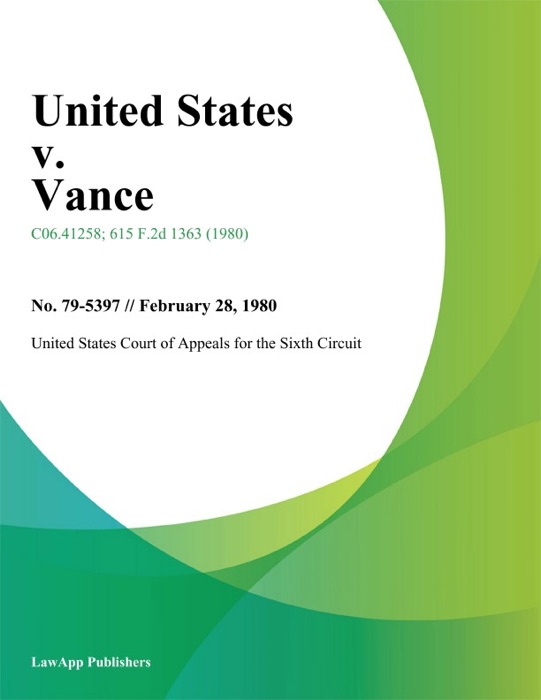 United States v. Vance
