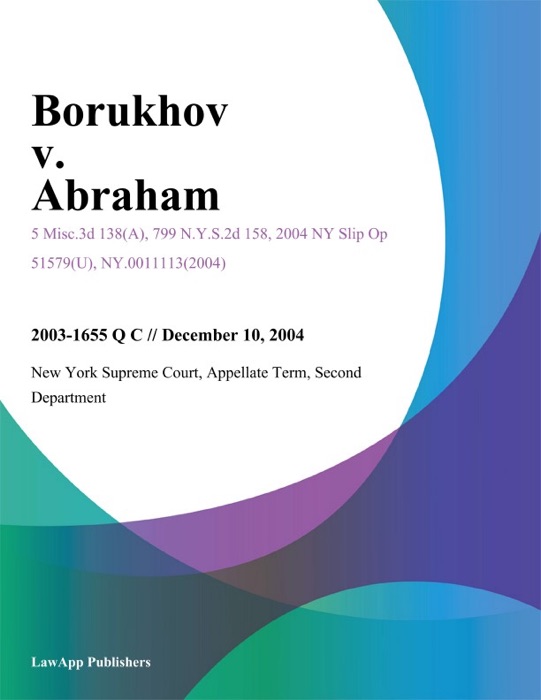 Borukhov v. Abraham