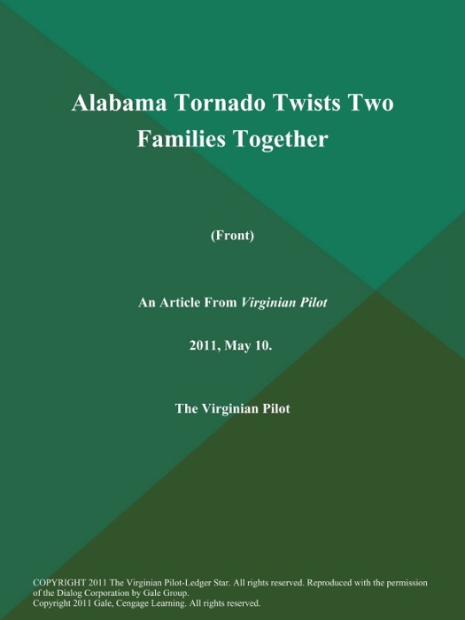 Alabama Tornado Twists Two Families Together (Front)