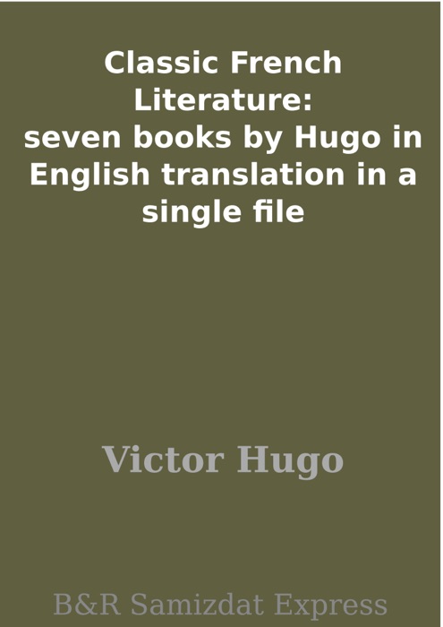 Classic French Literature: seven books by Hugo in English translation in a single file