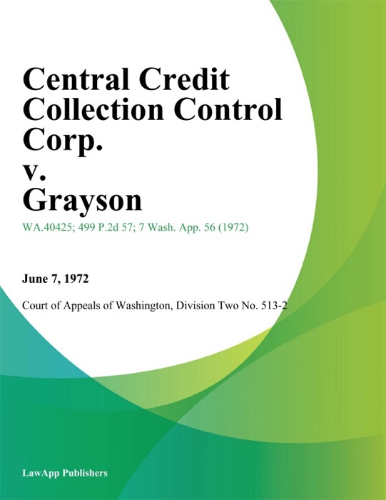 Central Credit Collection Control Corp. v. Grayson