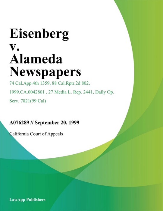 Eisenberg v. Alameda Newspapers