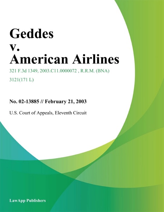 Geddes v. American Airlines
