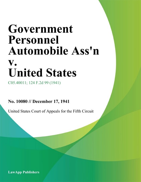 Government Personnel Automobile Ass'n v. United States