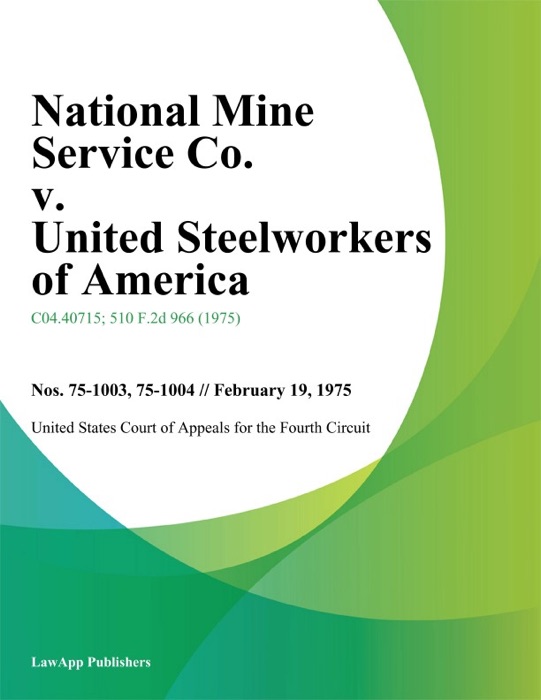 National Mine Service Co. v. United Steelworkers of America