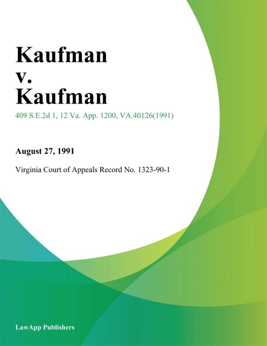 Kaufman v. Kaufman