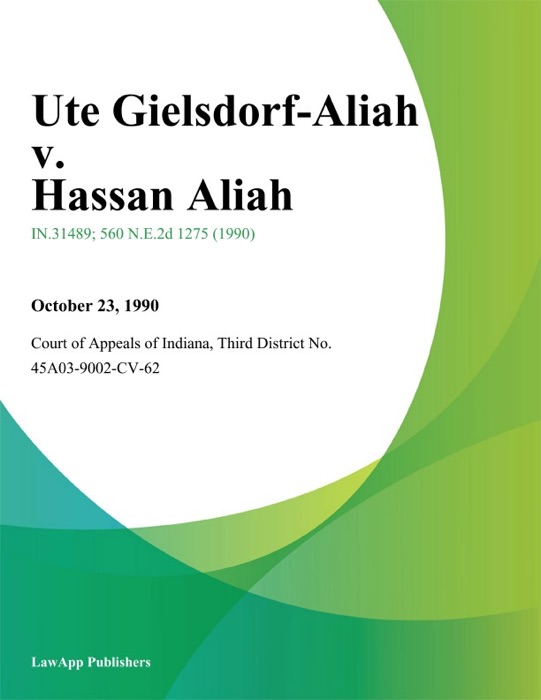 Ute Gielsdorf-Aliah v. Hassan Aliah