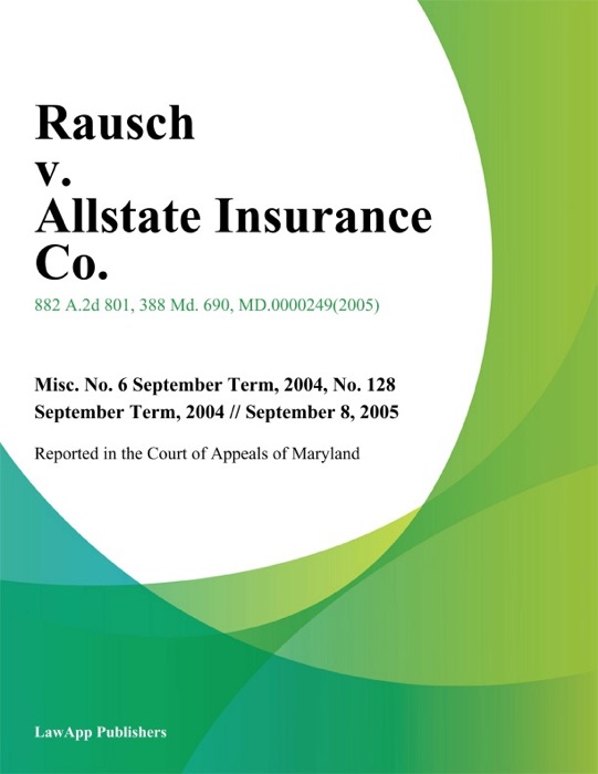 Rausch v. Allstate Insurance Co.