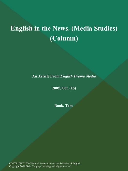 English in the News (Media Studies) (Column)