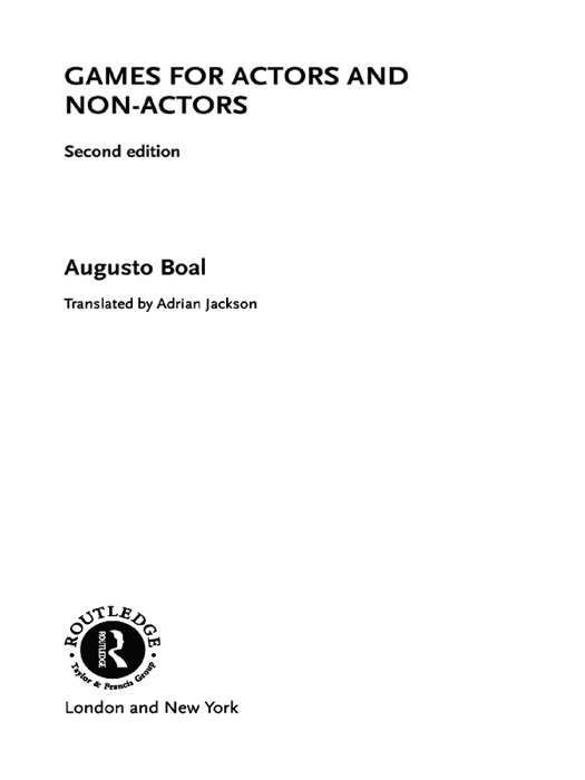 Games for Actors and Non-Actors