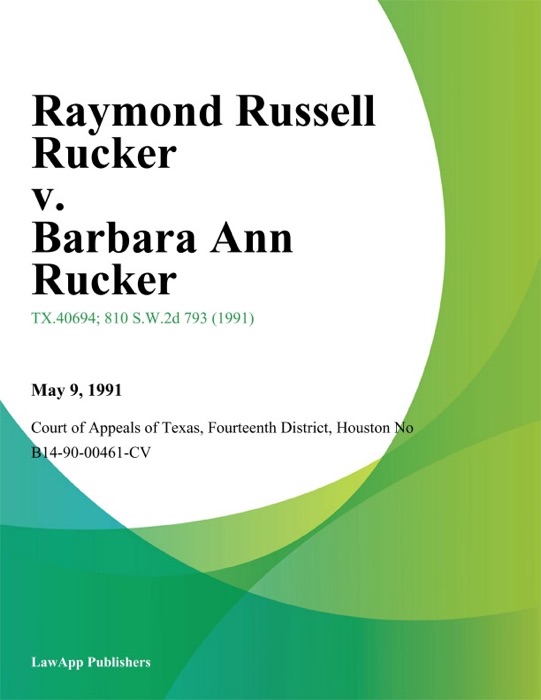 Raymond Russell Rucker v. Barbara Ann Rucker