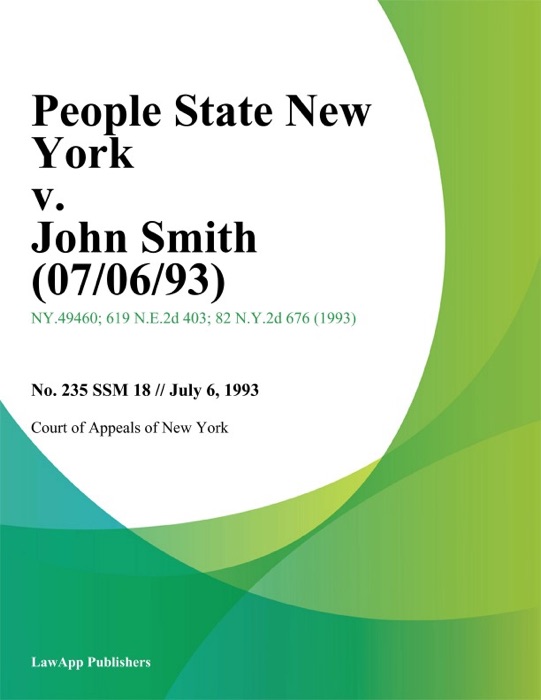 People State New York v. John Smith