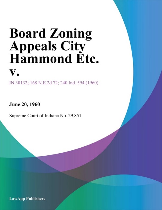 Board Zoning Appeals City Hammond Etc. V.
