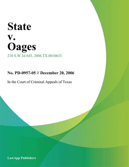 State v. Oages