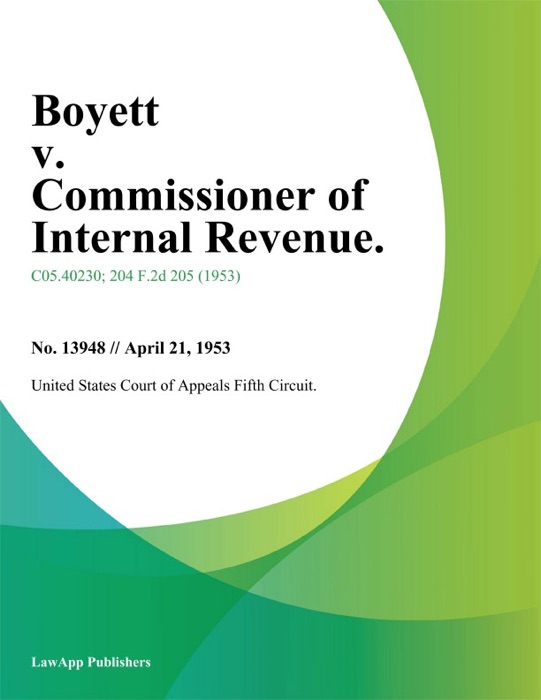 Boyett V. Commissioner Of Internal Revenue.