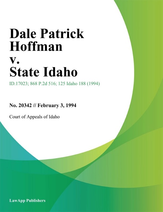 Dale Patrick Hoffman v. State Idaho