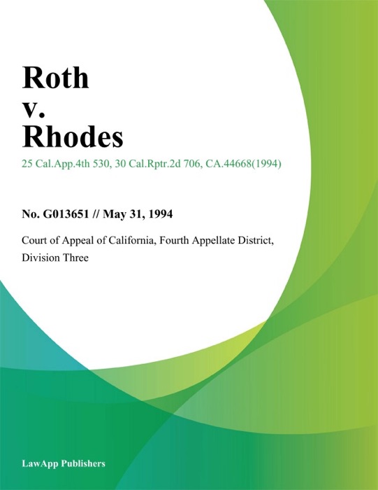 Roth V. Rhodes