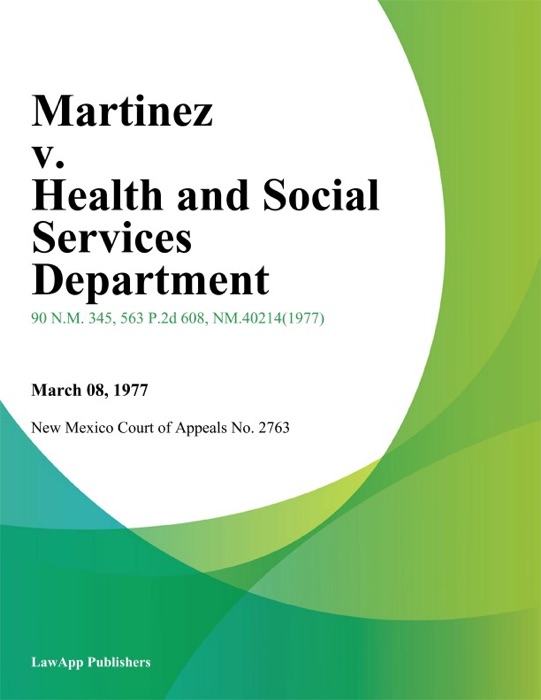 Martinez v. Health and Social Services Department