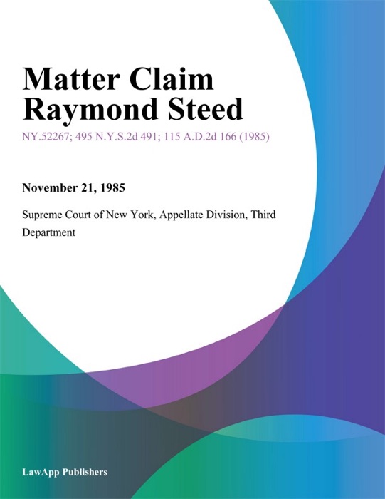 Matter Claim Raymond Steed