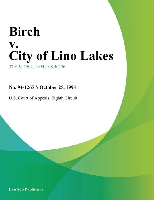 Birch v. City of Lino Lakes