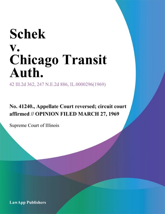 Schek v. Chicago Transit Auth.