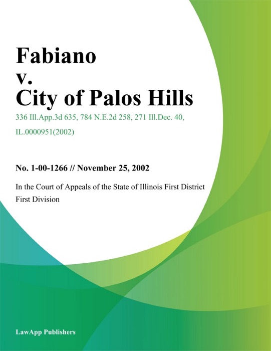 Fabiano v. City of Palos Hills