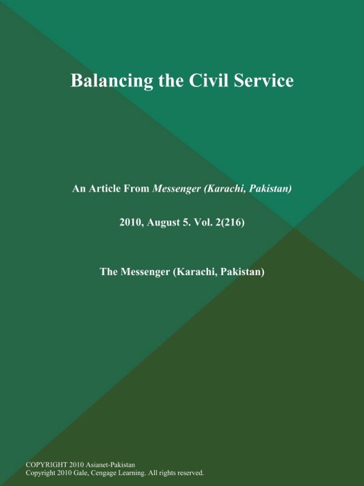 Balancing the Civil Service