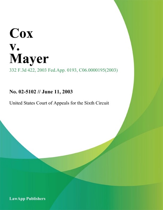 Cox V. Mayer