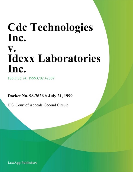 Cdc Technologies Inc. v. Idexx Laboratories Inc.