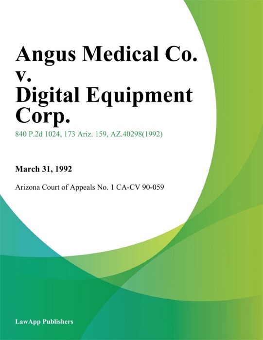 Angus Medical Co. V. Digital Equipment Corp.