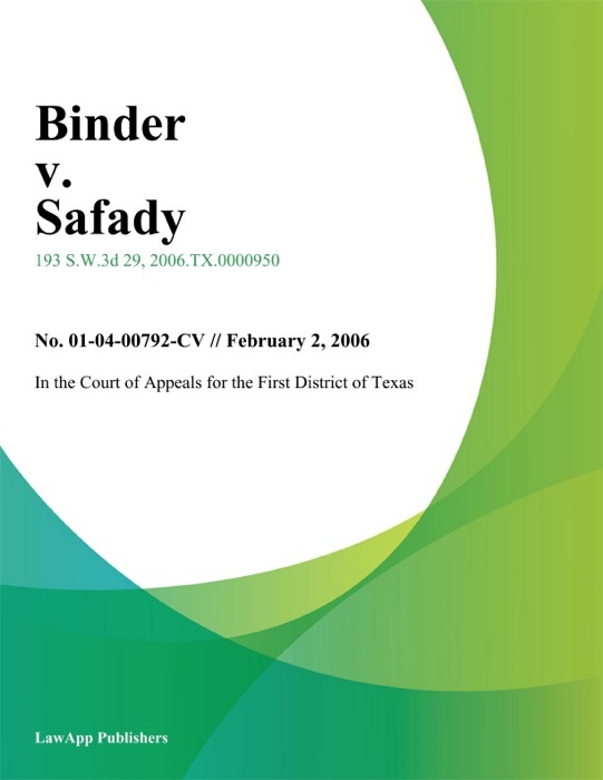 Binder v. Safady