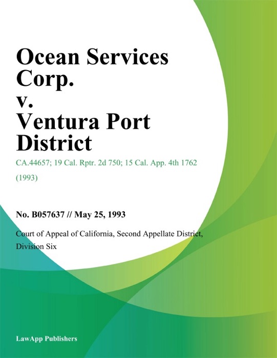 Ocean Services Corp. V. Ventura Port District