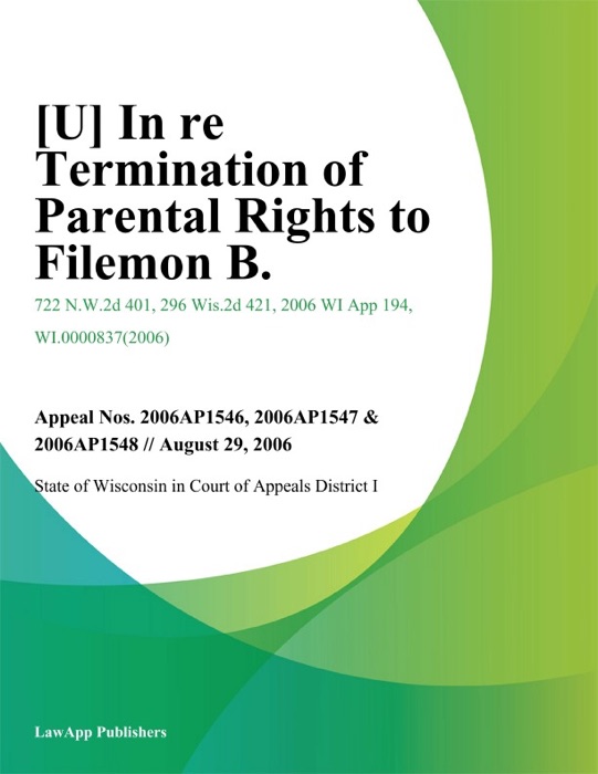 In Re Termination of Parental Rights To Filemon B.